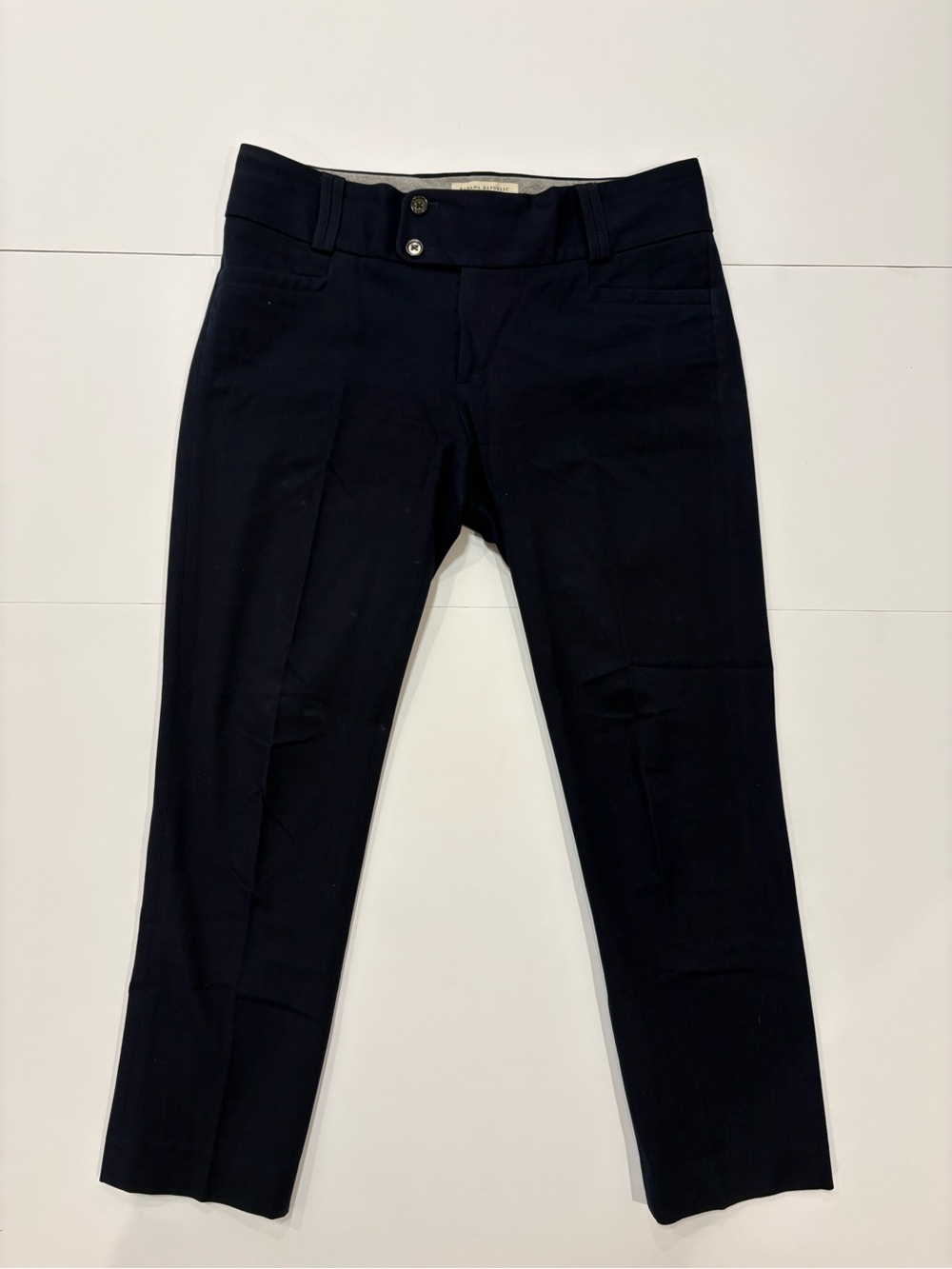 Banana Republic Dark Navy Sloan Fit Straight Pants 8